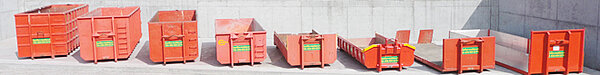 Abrollmulden und Container